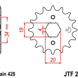 JTF259.13 LANČANIK PREDNJI