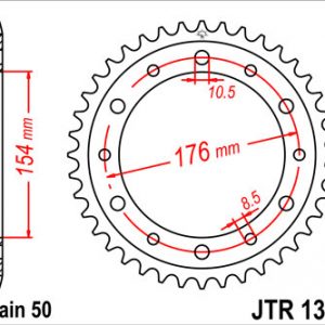 JTR1340 Z44 LANČANIK STRAŽNJI