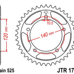 JTR1792 Z45 LANČANIK STRAŽNJI
