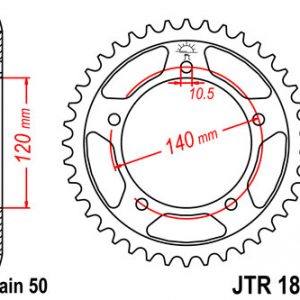 JTR1800 Z43 LANČANIK STRAŽNJI
