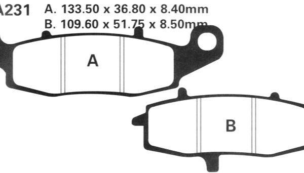 FA231 EBC DISK PLOČICE