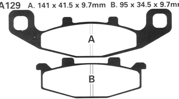 FA129 EBC DISK PLOČICE