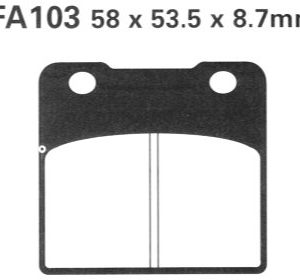 FA103 EBC DISK PLOČICE P