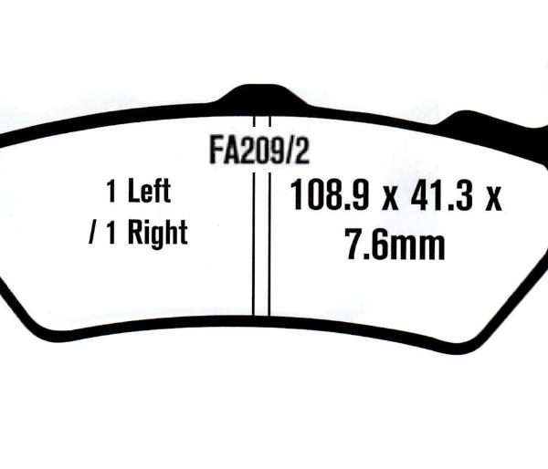 FA209/2 EBC DISK PLOČICE