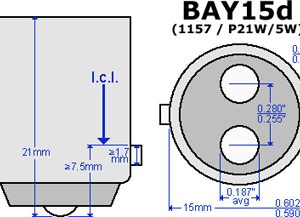 ŽARULJA 12 V 21/5W BAY15D