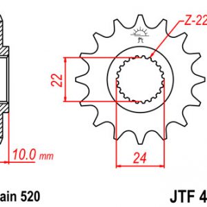 JTF402-C4174-16 LANČANIK JTF402-C4174-16 LANČANIK