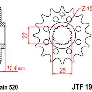 JTF1902-C4065-16 LANČANIK JTF1902-C4065-16 LANČANIK